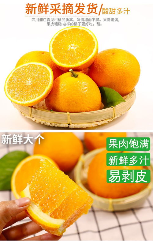 青见柑橘 一颗阳光下爆汁的橙子，带箱5斤尽享鲜甜